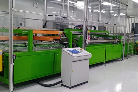 Machine de sérigraphie automatique pour verre automobile