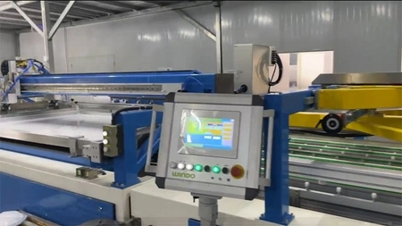 Machine automatique de sérigraphie pour verre solaire